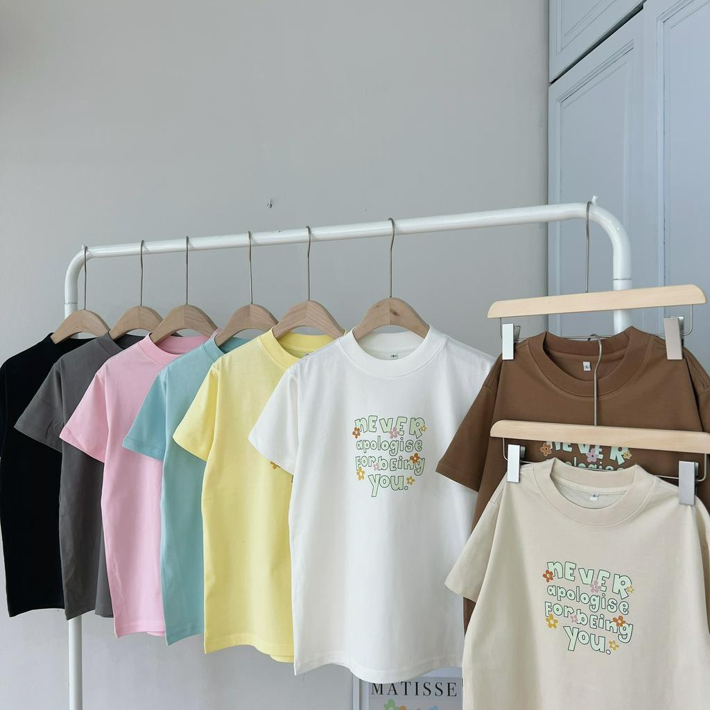 Áo baby tee nữ from vừa chất cotton mềm mịn thoáng mát