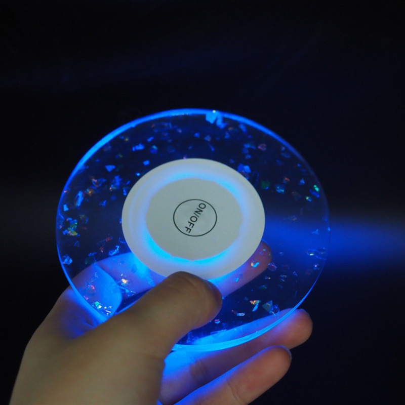 Khuôn Silicone Làm Đế Lót Ly Có Đèn led Phát Sáng