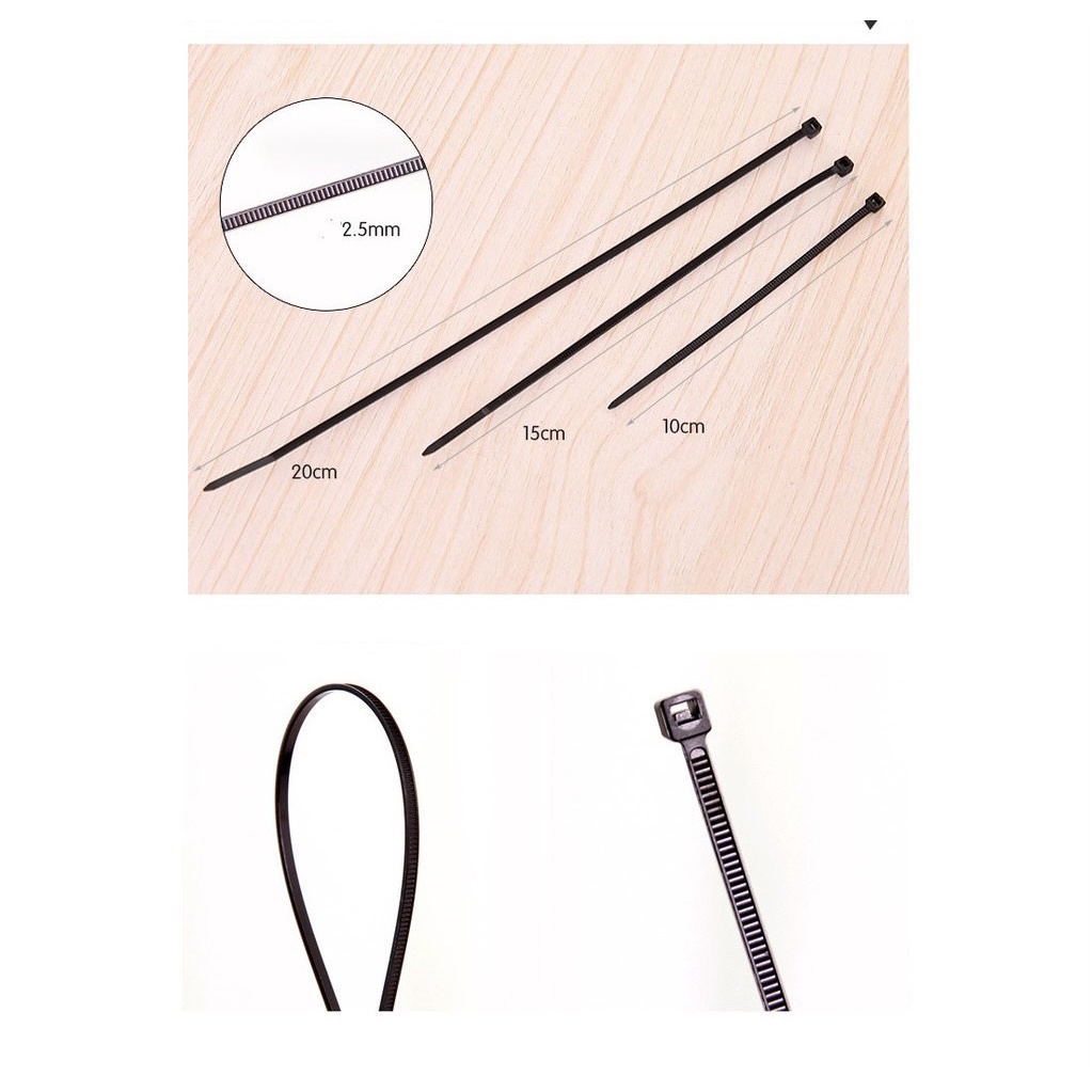 Dây rút nhựa các cỡ 10mm, 15mm, 20mm, 25mm, 30mm, 50mm