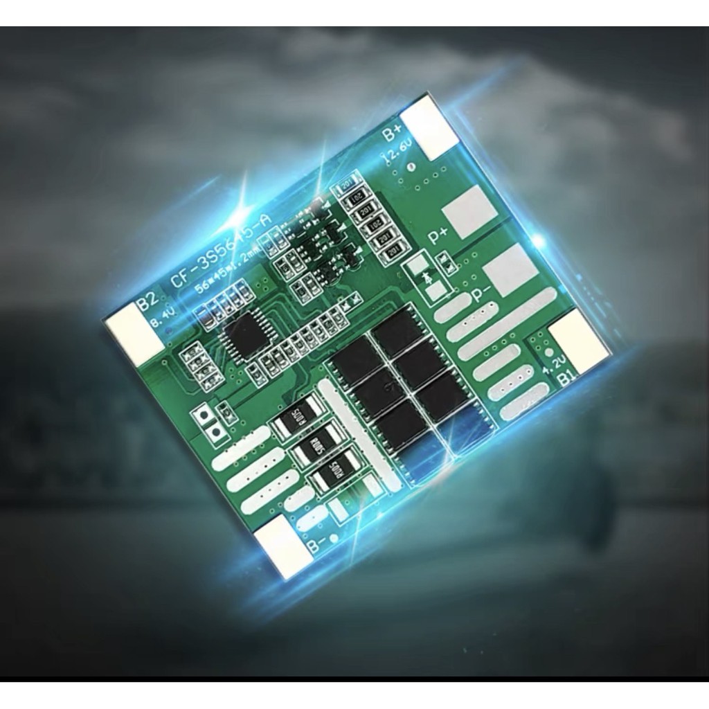 Mạch 3S 12V 30A CF,  sạc cân bằng và bảo vệ pin Li-ion 3.7V. BN.