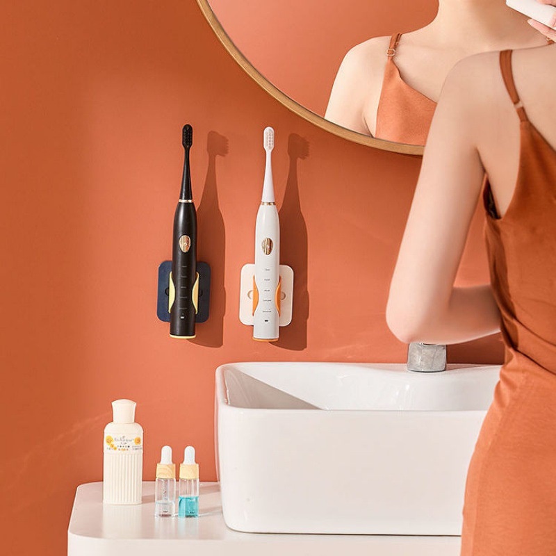 Giá đỡ bàn chải đánh răng cảm biến trọng lực gắn tường có thể điều chỉnh