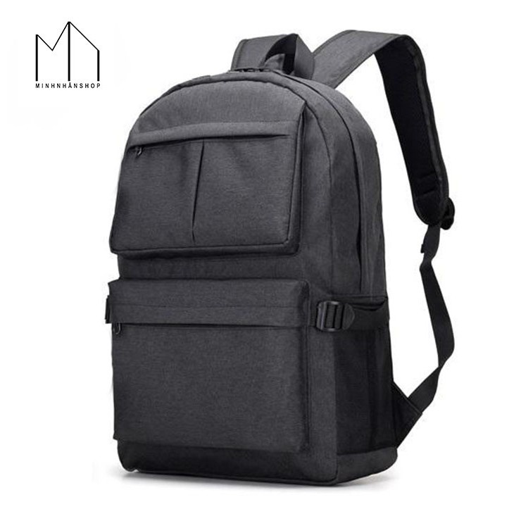 Ảnh Thật Sản Phẩm - Balo Laptop Cao Cấp Thời Trang Hàn Quốc Kiểu Dáng Praza (Đen)