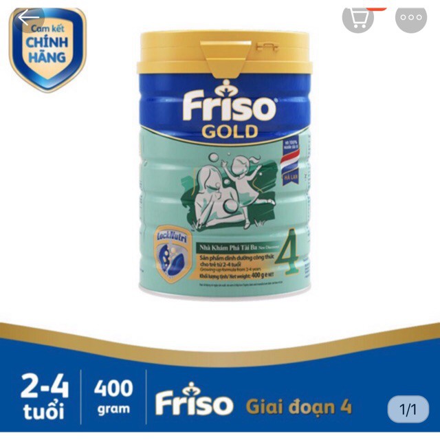 Sữa Friso số 1,2,3,4 400g chính hãng