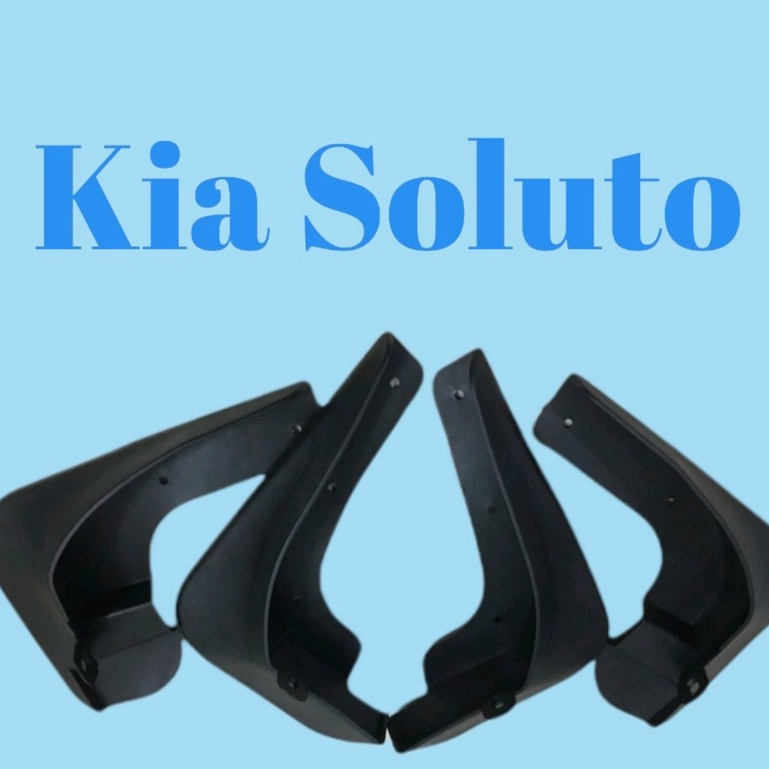 Chắn Bùn Nhựa Dẻo Xe Kia Soluto 2019- 2022, 2023- 4 chi tiết.