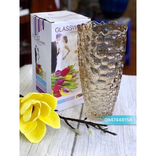 Lọ hoa thủy tinh pha lê cao cấp 251-1 cao 25cm