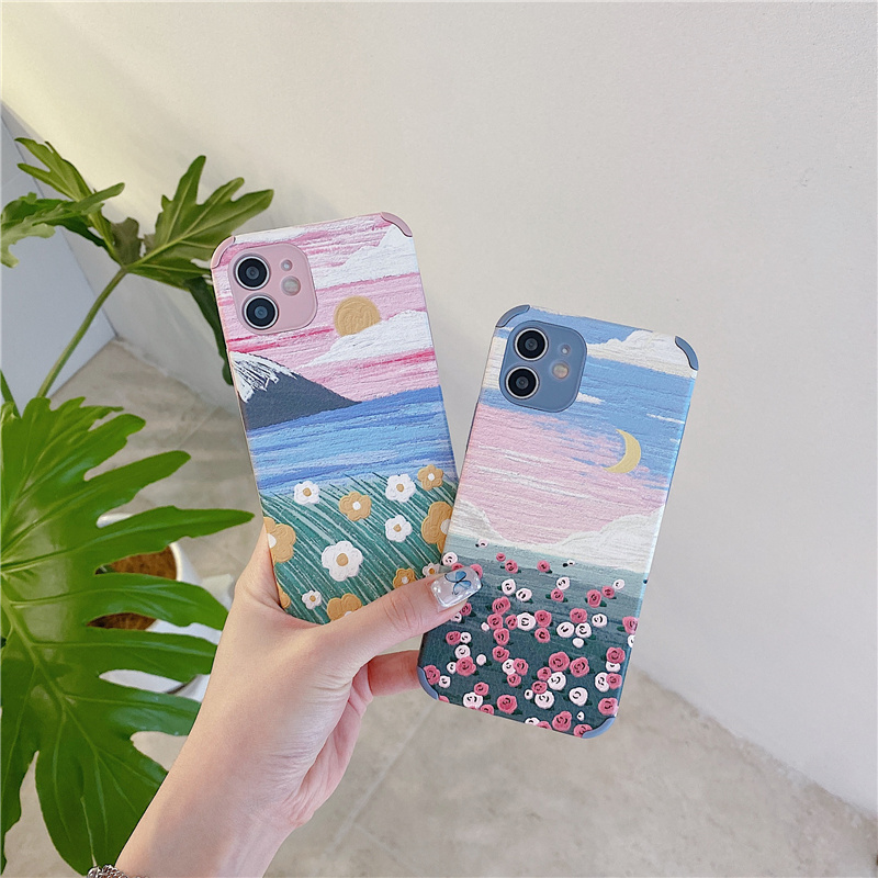 Ốp Lưng Da In Hình Đáng Yêu Cho Iphone 12 Pro Max Ip11 Pro Max 7 8 Plus Se | BigBuy360 - bigbuy360.vn