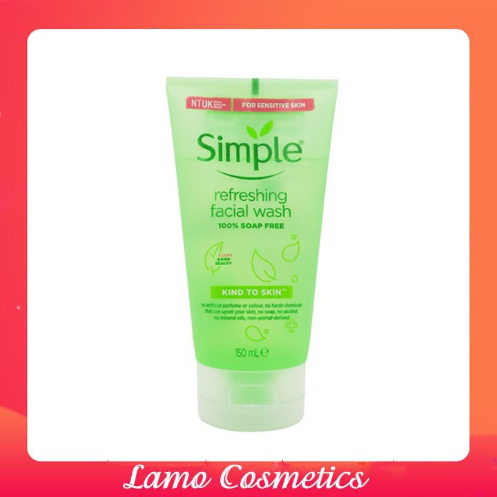  [MẪU MỚI NHẤT] Sữa Rửa Mặt Simple Kind To Skin Refreshing Facial Wash Gel | BigBuy360 - bigbuy360.vn