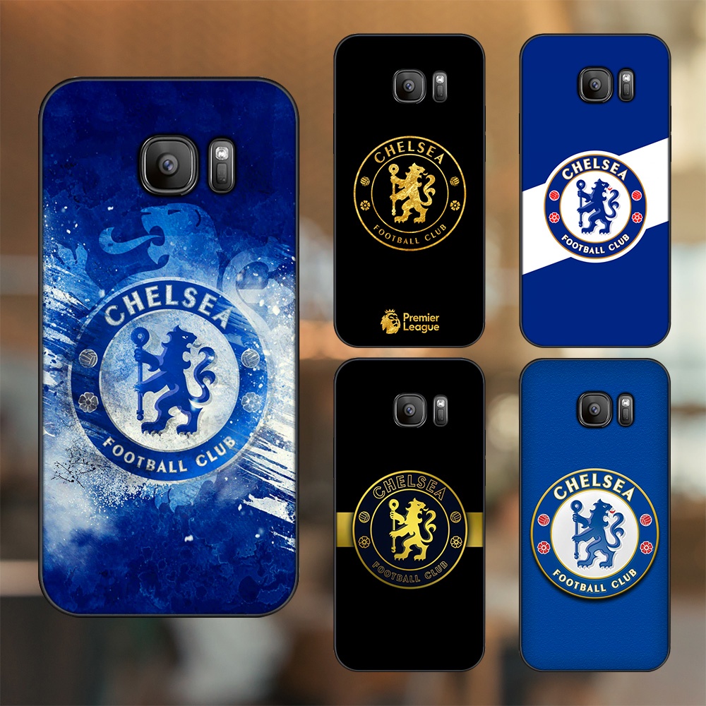 Ốp lưng Samsung S6, S6 Edge, S6 Edge Plus, S7, S7 Edge viền đen in hình Chelsea FC
