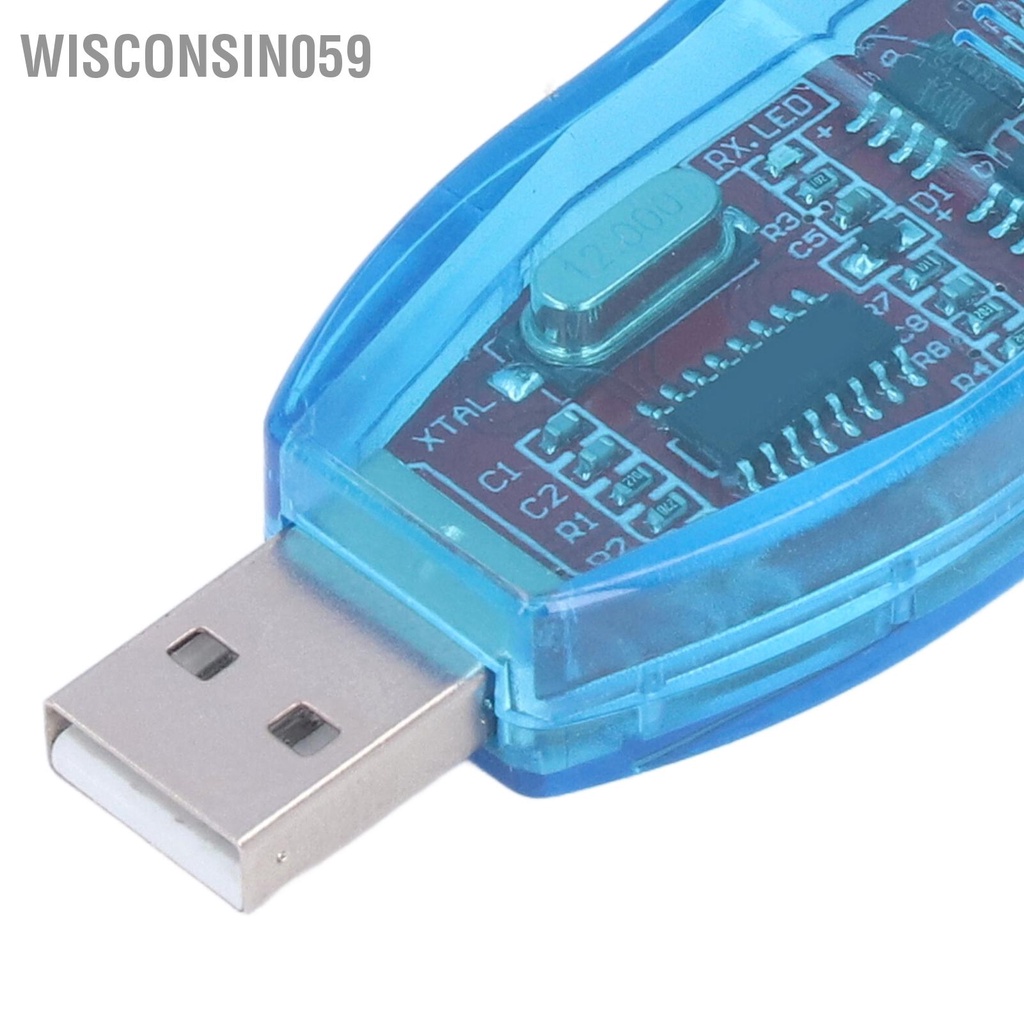 Wisconsin059 USB to RS485 Converter With TVS Transient Suppression Protection Signal Indicator for Windows