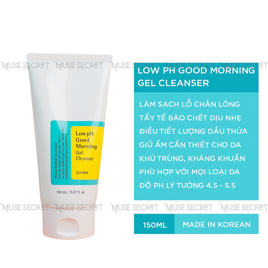 [Quà Tặng Khẩu Trang] Sữa Rửa Mặt Cosrx Low - pH Good Morning Gel Cleanser - Dạng Gel Chiết Từ Dầu Cây Tràm Trà Dịu Nhẹ | BigBuy360 - bigbuy360.vn