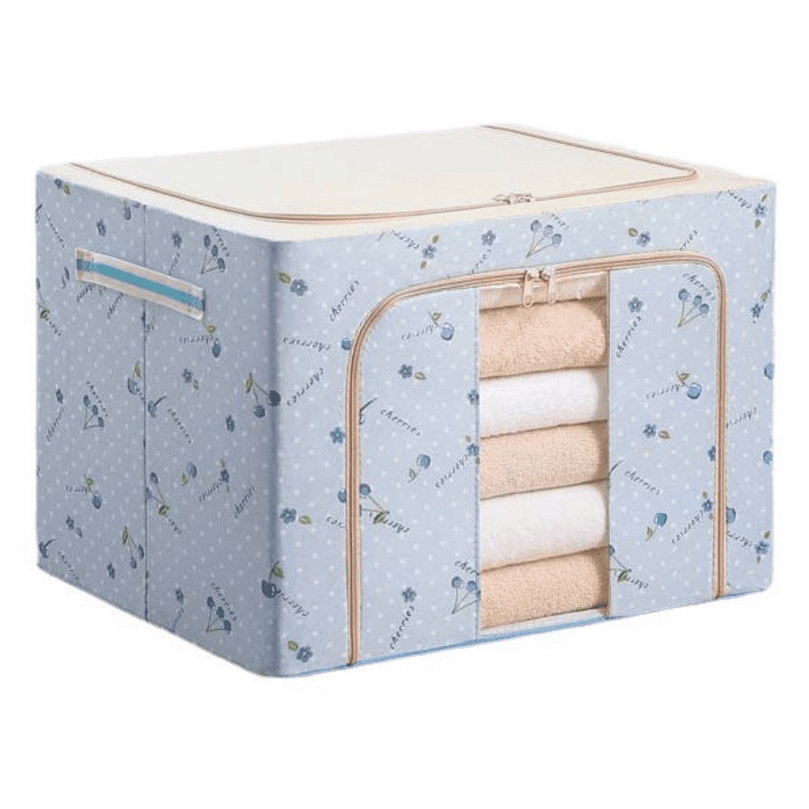 Hộp vải khung sắt đựng quần áo tiện lợi 66L - Túi đựng đồ gấp gọn
