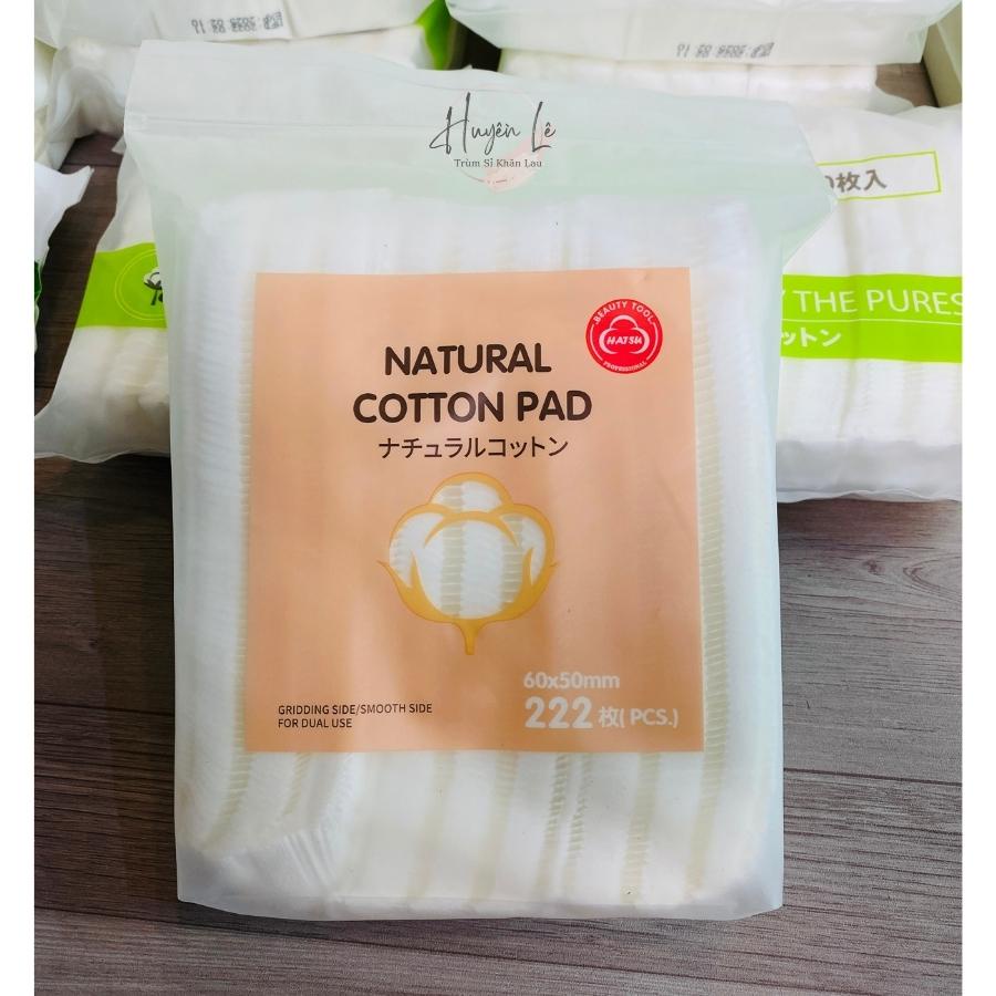 Bông tẩy trang, dụng cụ tẩy trang, bông cotton pads mềm mịn 222 miếng, miniso 180 miếng