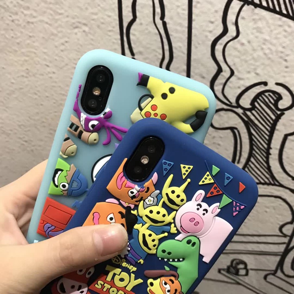 Ốp điện thoại hoạt hình dễ thương cho iPhone 11 Pro Max iphone12 12Pro 12mini 12promax X XS XR XS MAX 6 6s 7 8 Plus