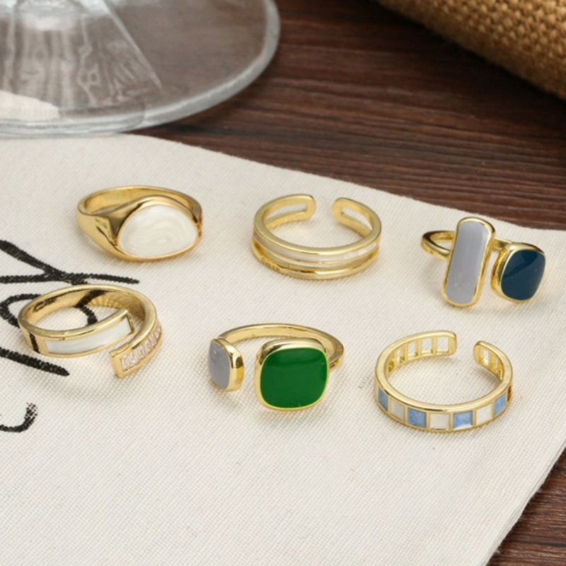 Nhẫn Đeo Tay Kiểu Hở Có Thể Điều Chỉnh Kích Cỡ Phong Cách Retro Thời Trang