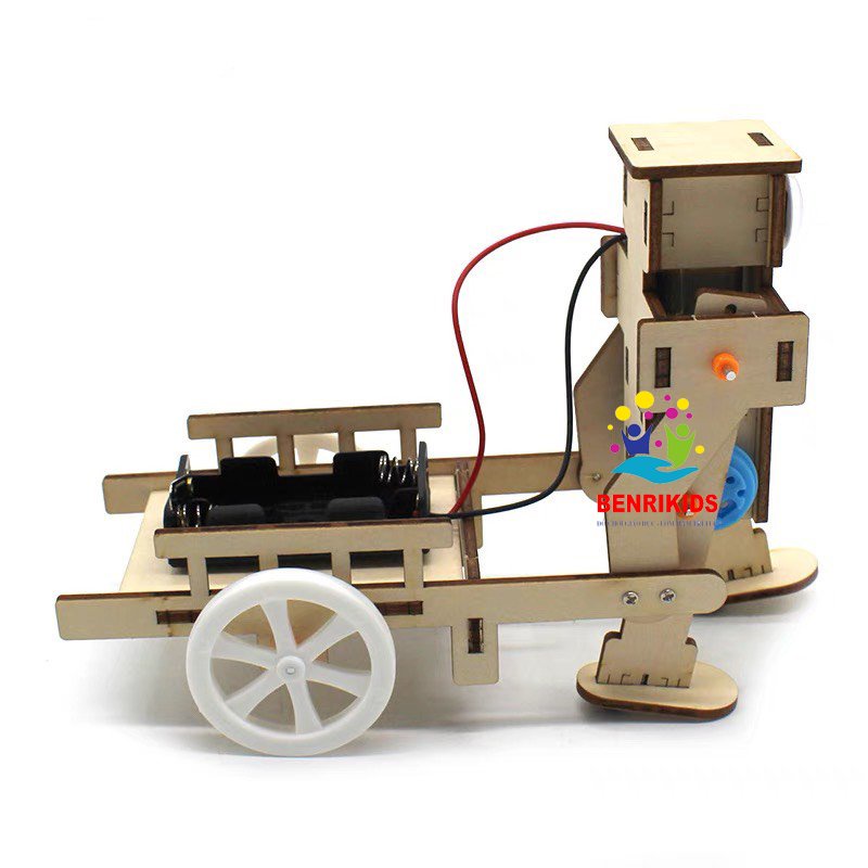 STEM - Robot Kéo Xe Tự Động Đồ Chơi Gỗ Thông Minh Benrikids Cho Học Sinh Mầm Non Tiểu Học