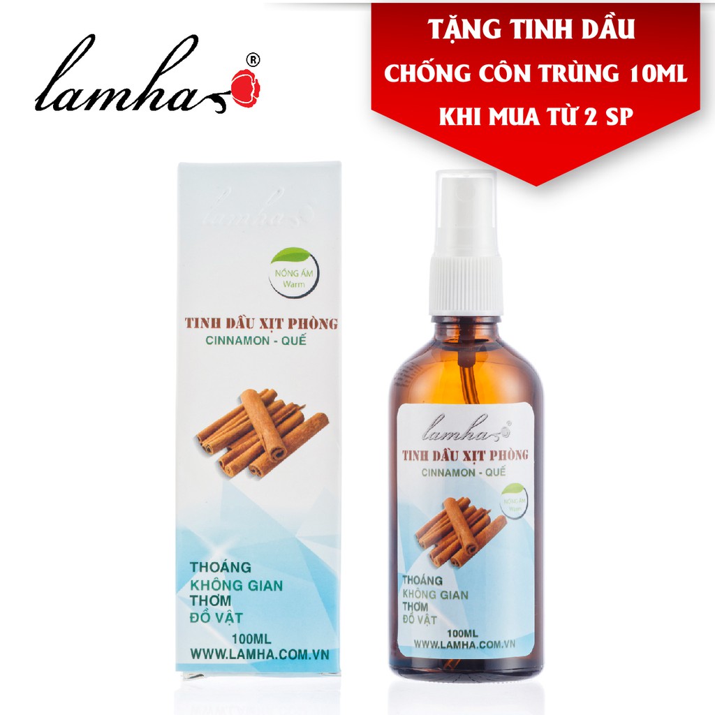 Tinh dầu xịt phòng Quế LAMHA 100ml