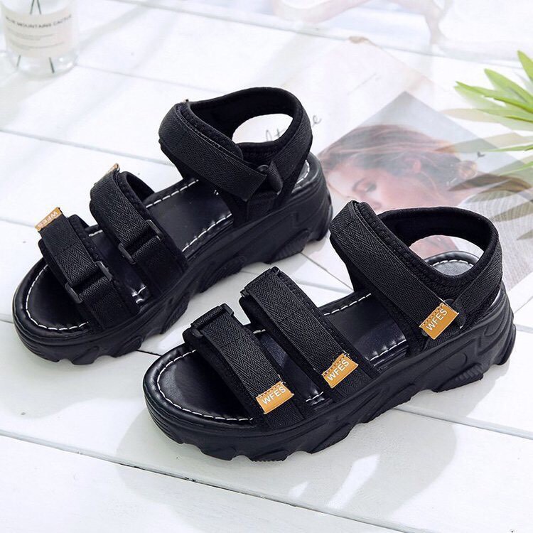 FREESHIP MÃ SD05 GIÀY SANDAL HỌC SINH BA QUAI DÁN ĐẾ CAO ÊM CHÂN MẪU MỚI SIÊU XINH