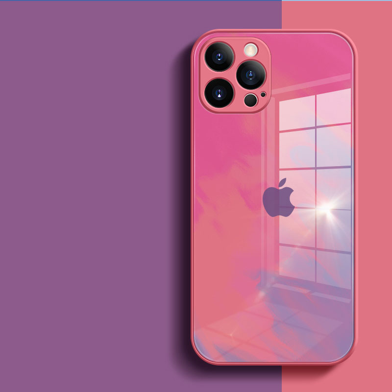 Ốp Lưng Kính Cường Lực Màu Gradient Cho Iphone 12 11 Pro Max X Xs Max Xr 8 7 Plus | BigBuy360 - bigbuy360.vn