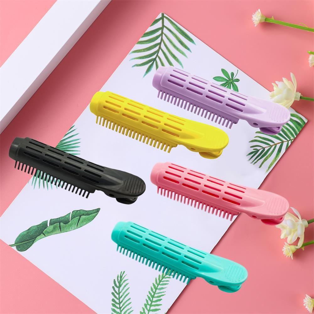 ROSE Kẹp Tóc Lông Xù Bằng Nhựa Màu Kẹo Tự Nhiên Thời Trang Dành Cho Nữ