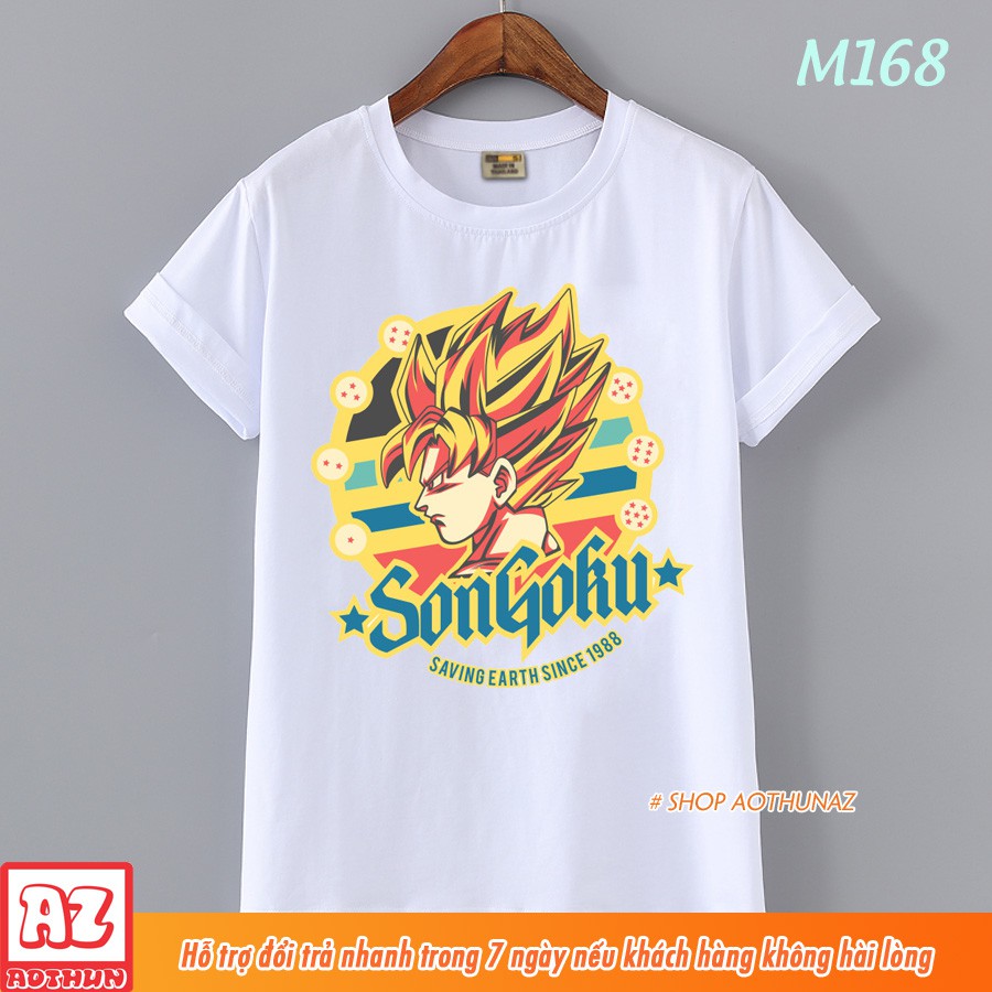 Áo thun Nam Dragon Ball Super Songoku Vegeta Form rộng ( Có size trẻ em )