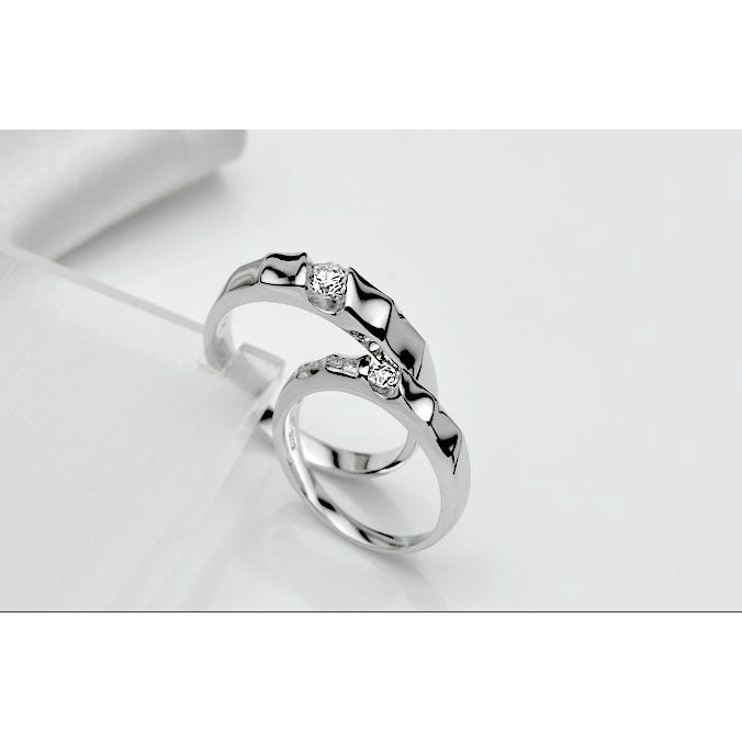 Nhẫn đôi Bạc Hiểu Minh NC306