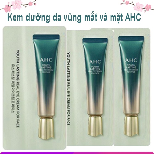 Kem Dưỡng Da Vùng Mắt Và Mặt AHC Ageless Real Eye Cream For Face