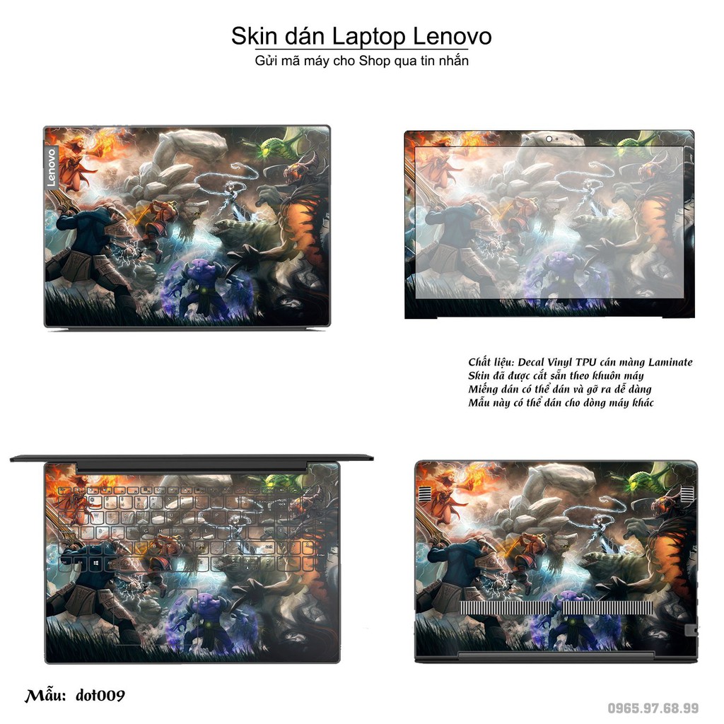 Skin dán Laptop Lenovo in hình Dota 2 _nhiều mẫu 2 (inbox mã máy cho Shop)