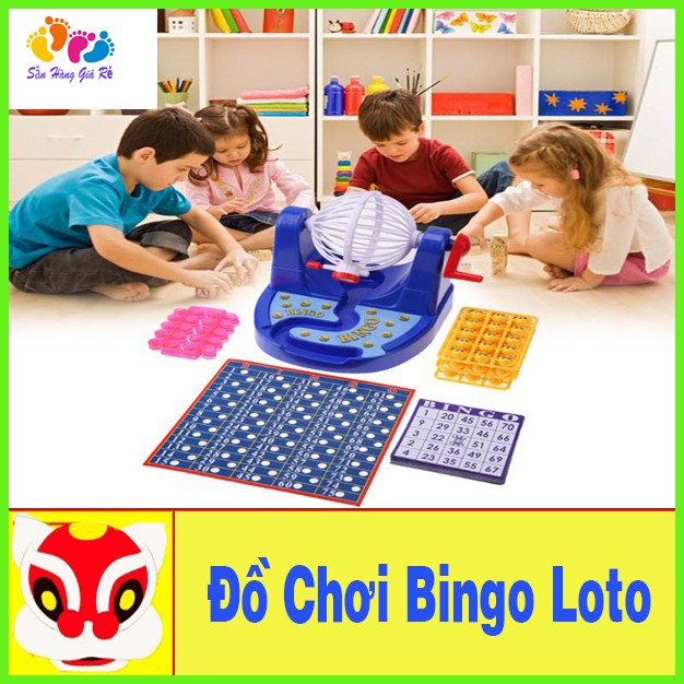 Bộ đồ chơi quay xổ số Bingo Lotto 90 số 48 thẻ