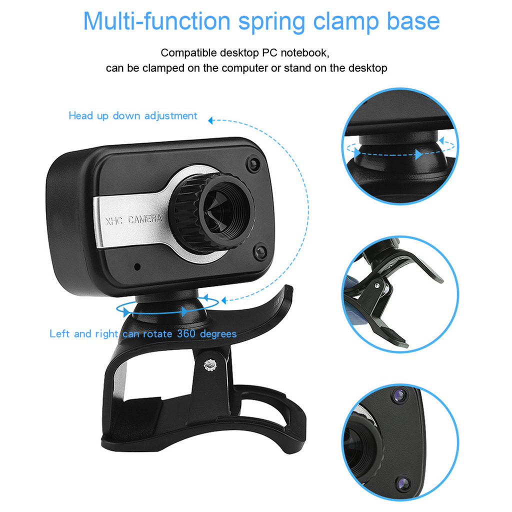 Webcam Mini Hd 1080p Có Thể Xoay Kèm Mic Dành Cho Máy Tính | WebRaoVat - webraovat.net.vn