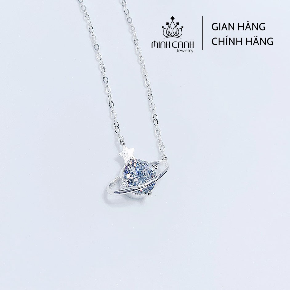 Dây Chuyền Bạc Hành Tinh Đính Đá - Minh Canh Jewelry