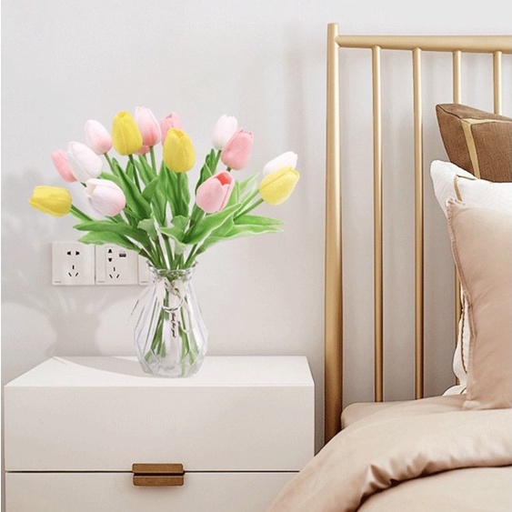 Hoa giả Hoa tulip trang trí nhà cửa Decor phòng Phụ kiện chụp ảnh - Mina Flower