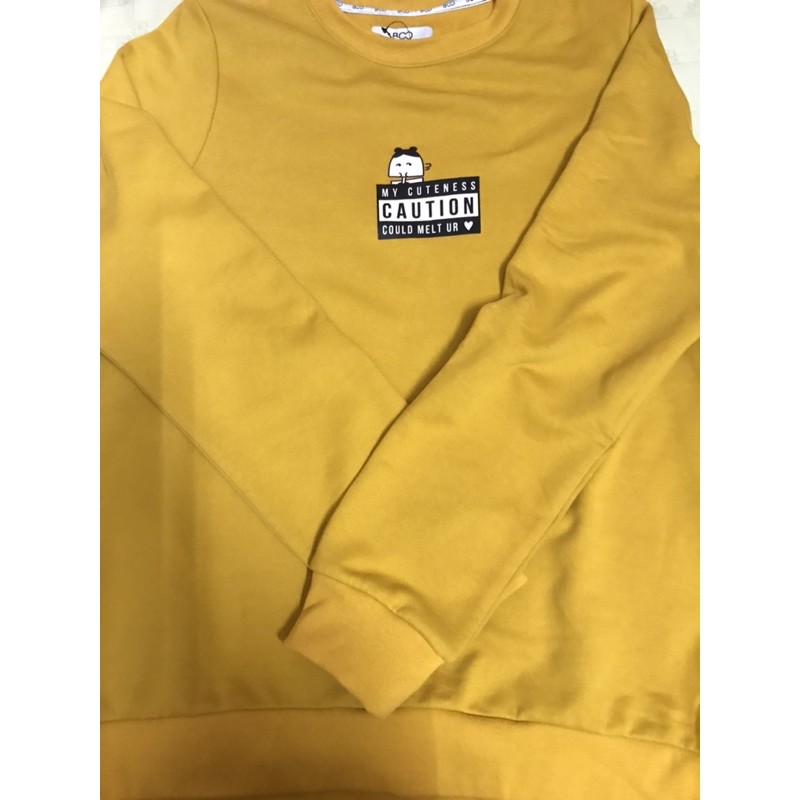 sweater boo vàng nghệ size L