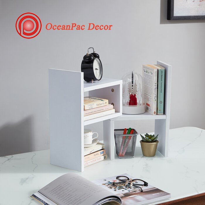 Kệ Sách Gỗ Mini Lắp Ghép Để Bàn Học (48x17x35 cm)  MS:031 | BigBuy360 - bigbuy360.vn