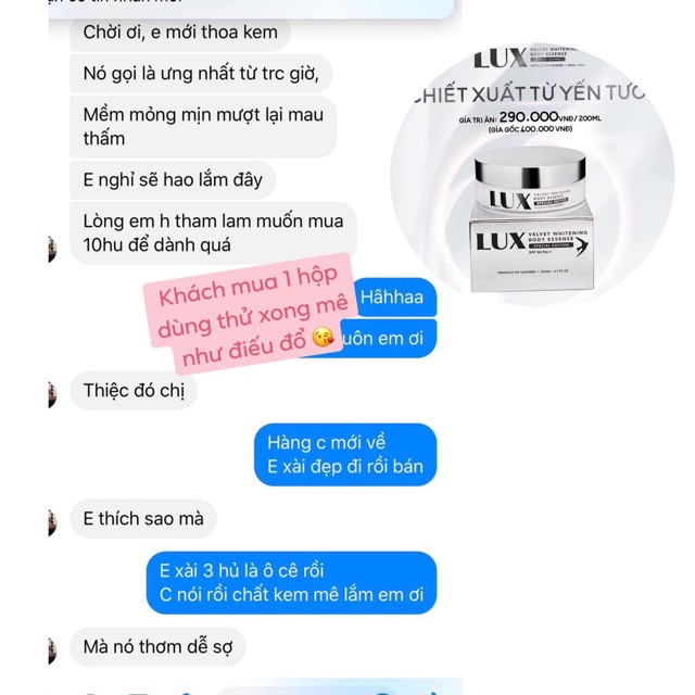Kem body lux tinh chất yến tươi | BigBuy360 - bigbuy360.vn