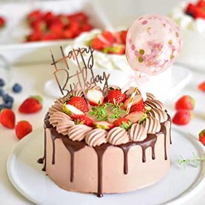 Set 10 Que Gắn Trang Trí Bánh Kem Chữ Happy Birthday Xinh Xắn