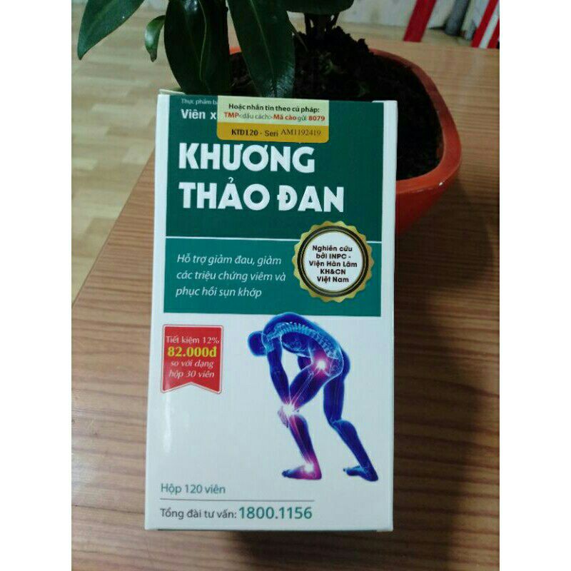 Viên uống Khương Thảo Đan ⚡ CAM KẾT CHÍNH HÃNG ⚡ Viên uống hỗ trợ thoái hóa khớp, làm trơn và phục hồi