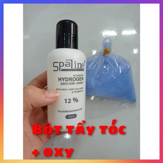 Bột tẩy tóc + oxy