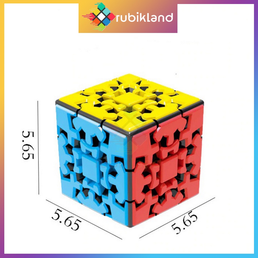 Rubik Biến Thể Gear Cube 3x3 Yumo Zhichen KungFu Rubic Bánh Răng Đồ Chơi Trí Tuệ Trẻ Em