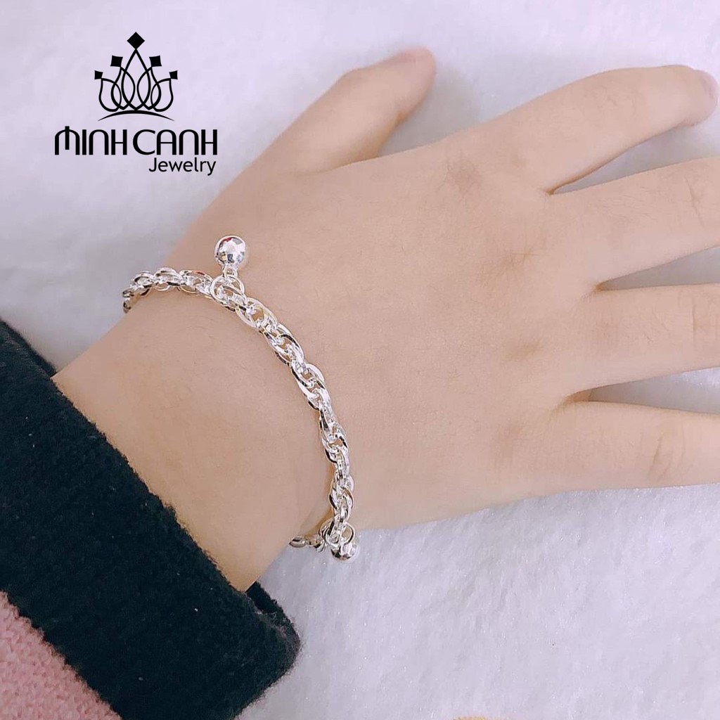 Lắc Bạc Ta 3 Bi Cho Mẹ Và Bé - Minh Canh Jewelry