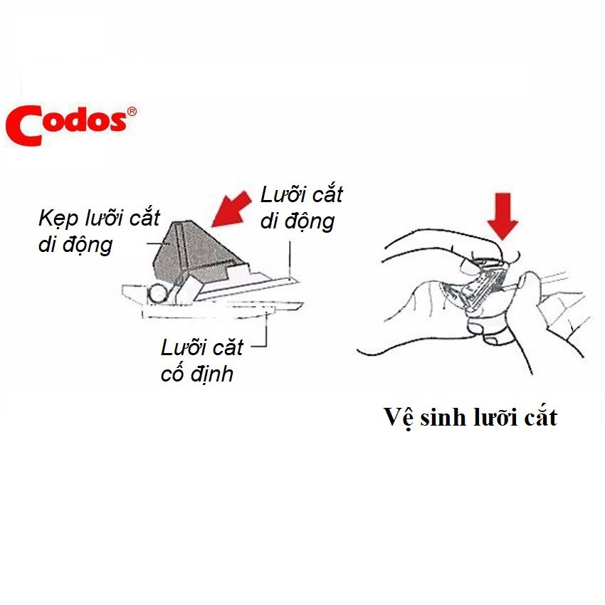 Lưỡi thay thế cho tông đơ Codos CHC-536