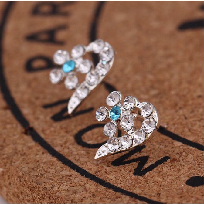 Bông tai nữ đính đá pha lê nhiều hình siêu xinh BAG U BT038a