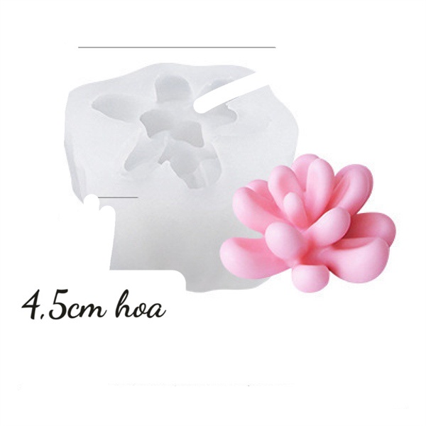 Khuôn Silicone Xương Rồng Sen Đá 4.5Cm