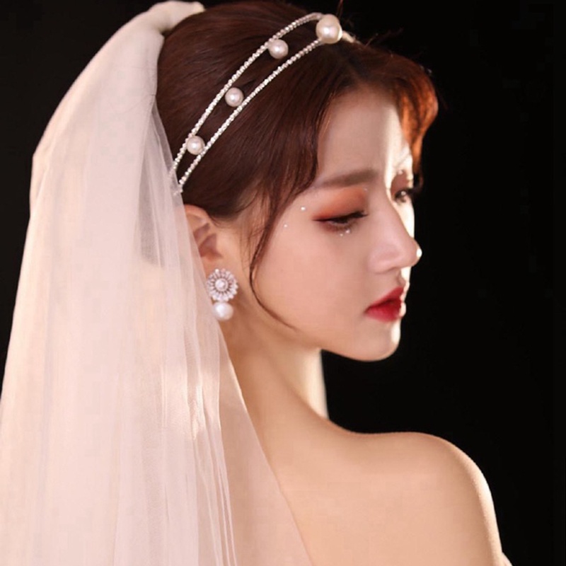 Khuyên Tai Đính Hạt Ngọc Trai Nhã Nhặn