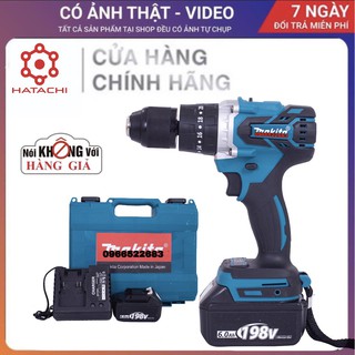 Máy khoan pin | Máy khoan pin 198v | máy khoan pin không chổi than