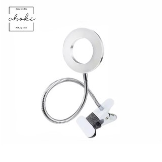 Đèn led nối mi mini CHOKI NAIL MI kẹp bàn 2 chế độ ánh sáng dùng nối mi, làm nail, phun xăm - DK01
