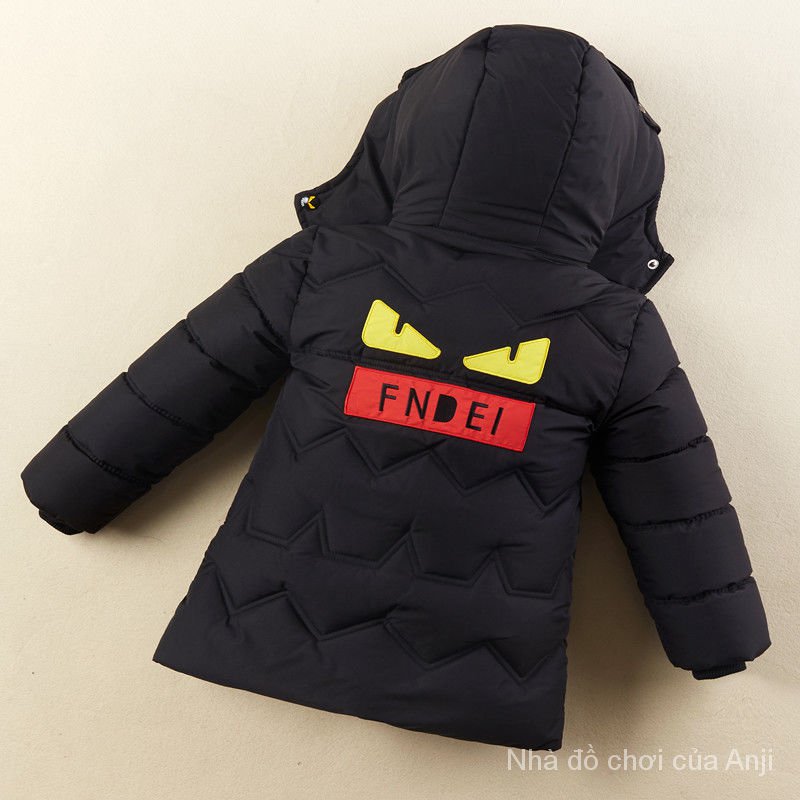 Children Overcoat Costumes winter kids Boy Down Clothes Cotton Thick Cotton Jacket Handsome Children Long Coat