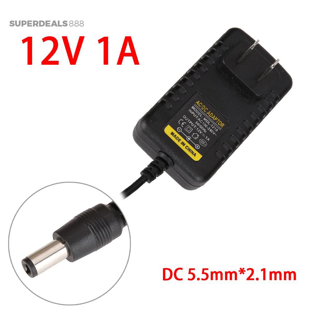 Dây cắm chuyển đổi AC thành DC 5.5mm*2.1mm 5.5mm*2.5mm 12V 1A | BigBuy360 - bigbuy360.vn