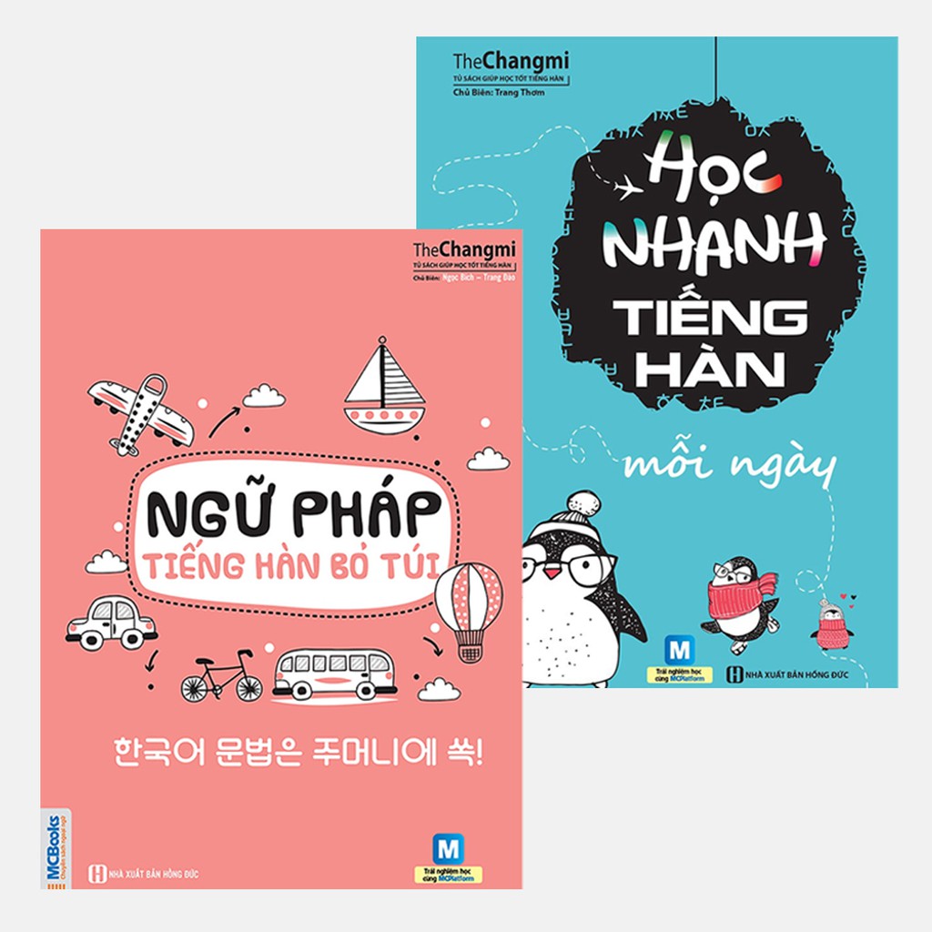 [MÃ giảm 40K]Sách - Combo Tự học tiếng Hàn cấp tốc - Ngữ Pháp bỏ túi, học nhanh mỗi ngày, giao tiếp cấp tốc