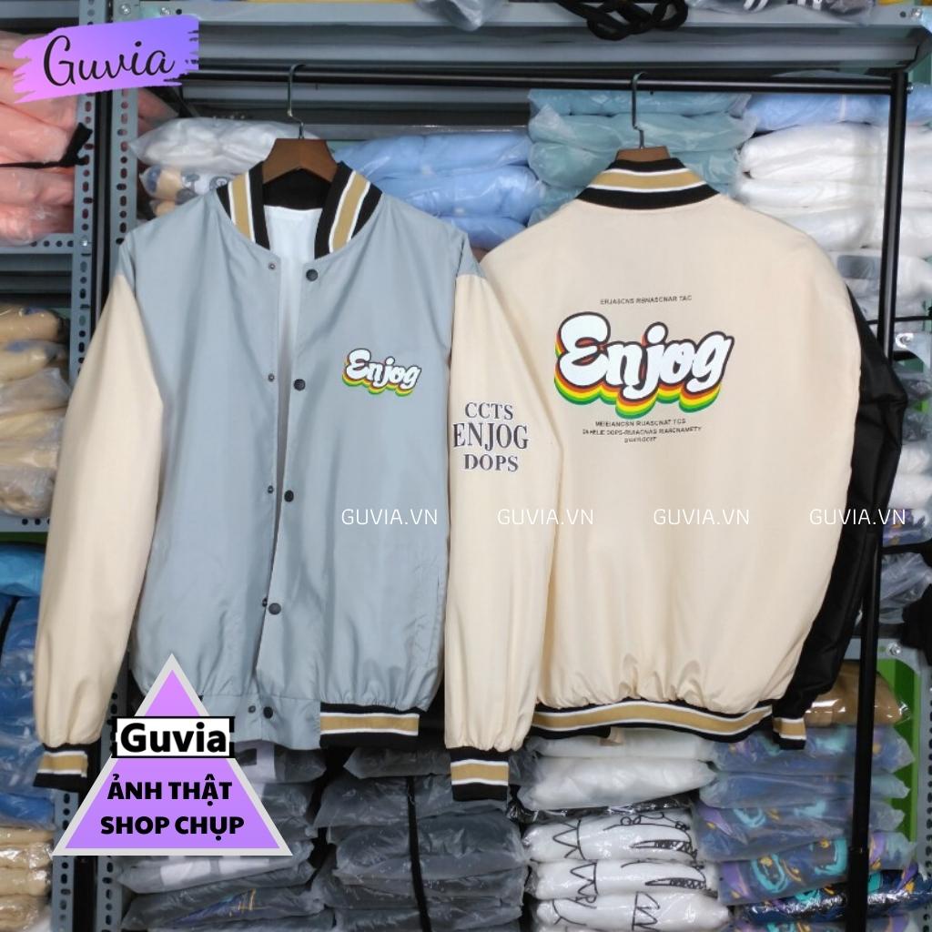 Áo Khoác Bomber ENJOG Dù 2 Lớp Nam Nữ Ullzang Unisex