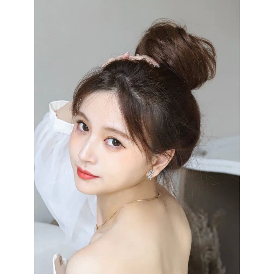 Tóc giả búi tròn phồng cho nữ ❤️KOTY BEAUTY❤️ búi tóc giả trẻ trung thanh lịch TG306